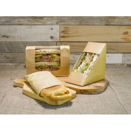 Коробка для сэндвичей Bloomer с окном из PLA